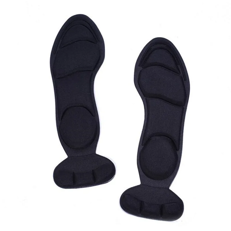 1 Pair 7D Comfort Breathable Women's Fashion Insoles Massage High-heeled Shoes Insoles Anti-slip Heel Post Back Cushion Pads