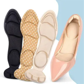 1 Pair 7D Comfort Breathable Women's Fashion Insoles Massage High-heeled Shoes Insoles Anti-slip Heel Post Back Cushion Pads