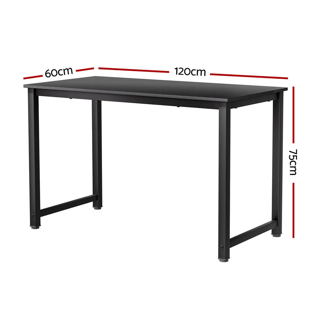 120cm Computer Desk Home Office Study Table - Black