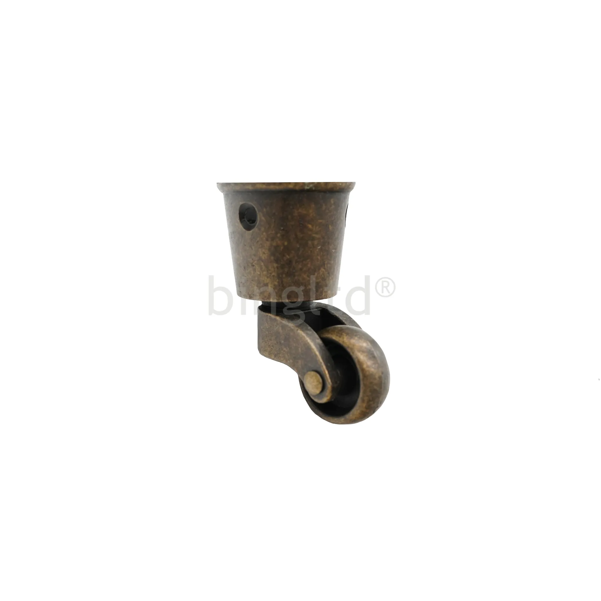 2.3" Metal Swivel Antique Brass Round Cup Furniture Caster (MC-3730C-Color)