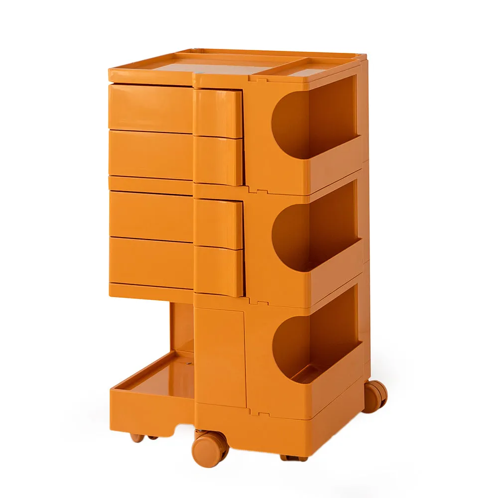 5-Tier Storage Trolley w/ 360° Wheels, Fold-Out Shelves - ArtissIn