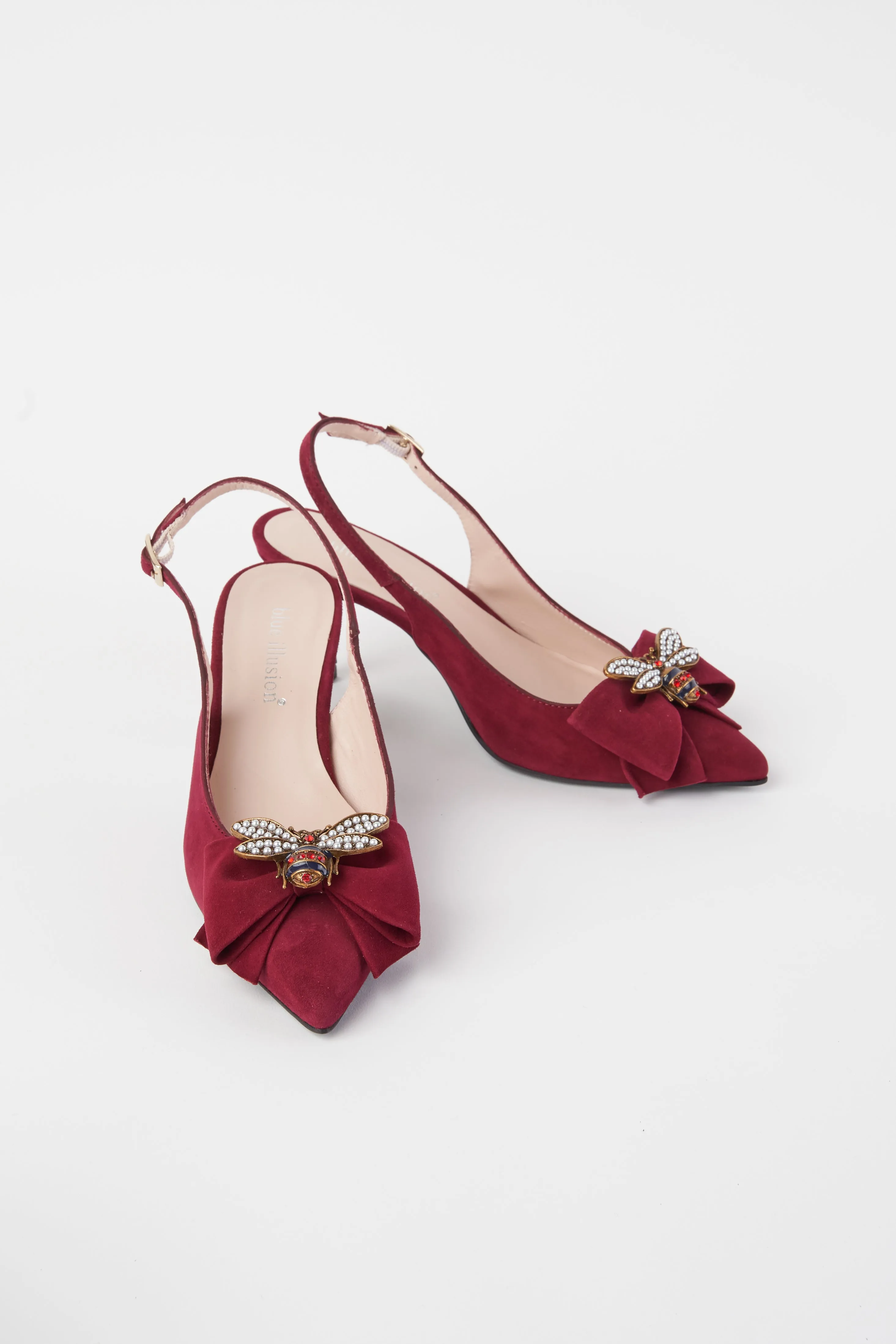 Abbey Burgundy Slingback