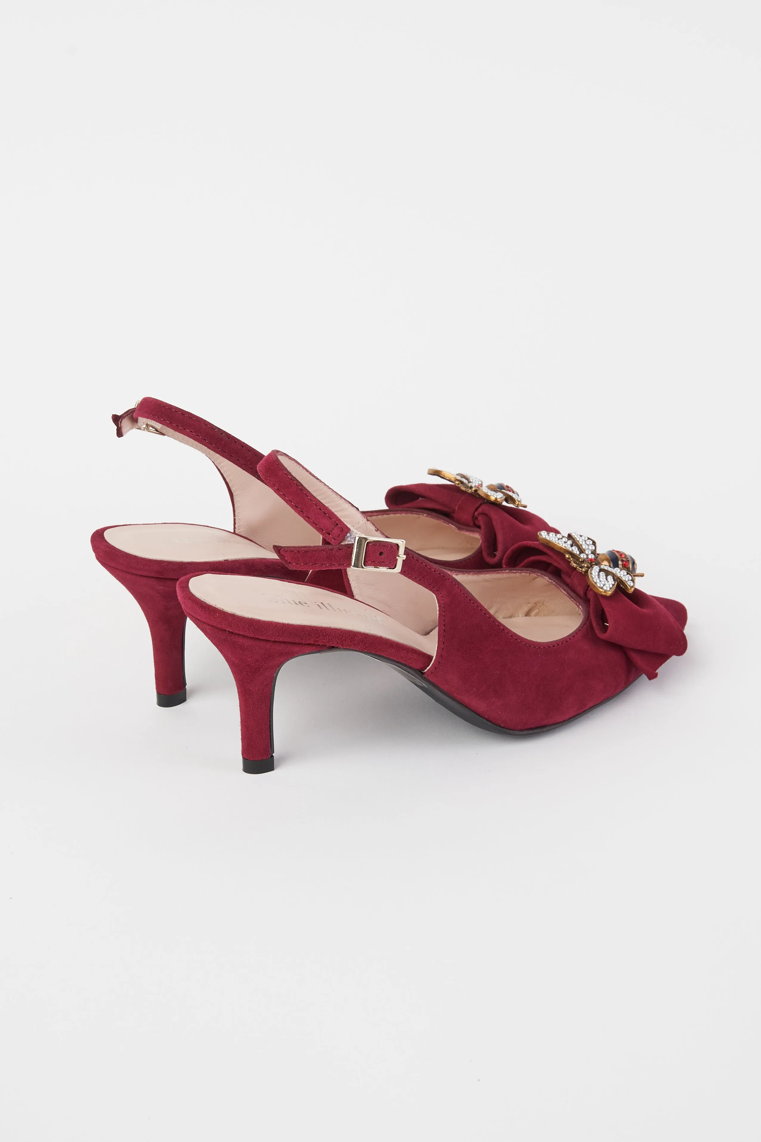 Abbey Burgundy Slingback