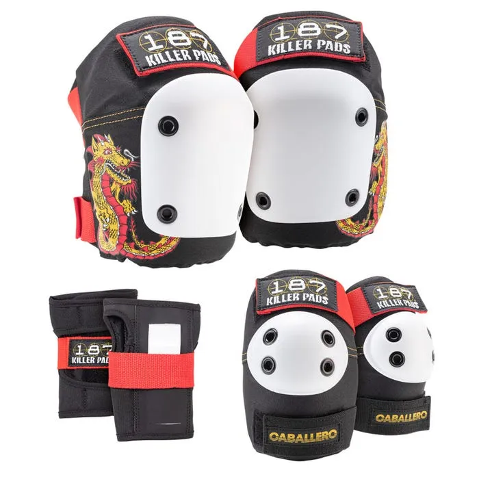 Adult Six Pack Set Caballero Black Red Gold