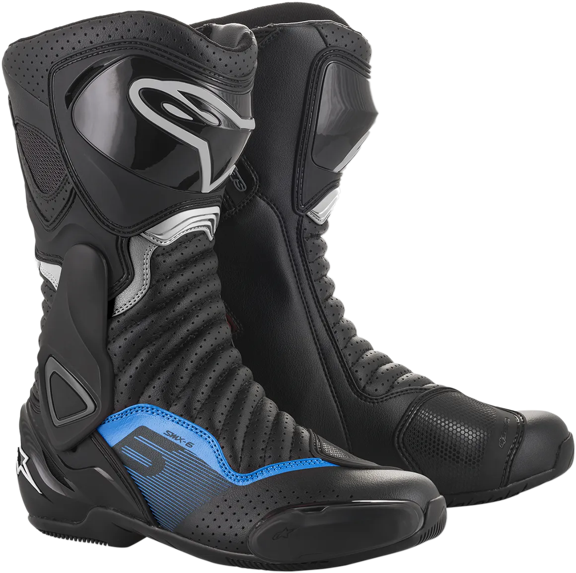 ALPINESTARS SMX-6 v2 Boots - Black/Gray/Blue - Vented - US 12 / EU 47 2223017-1178-47