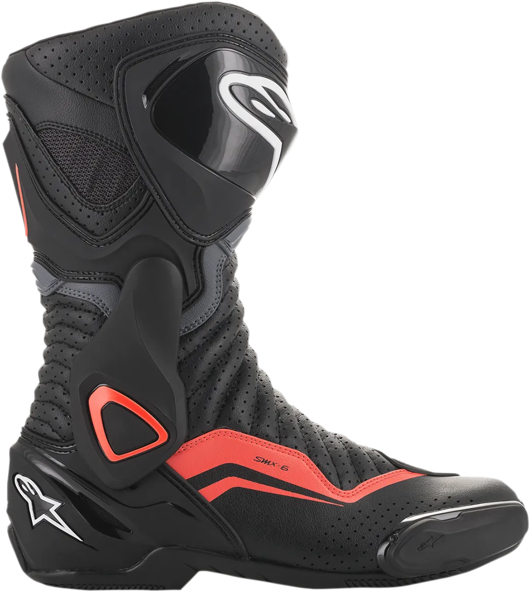 ALPINESTARS SMX-6 v2 Boots - Black/Gray/Red - Vented - US 9.5 / EU 44 2223017-1133-44