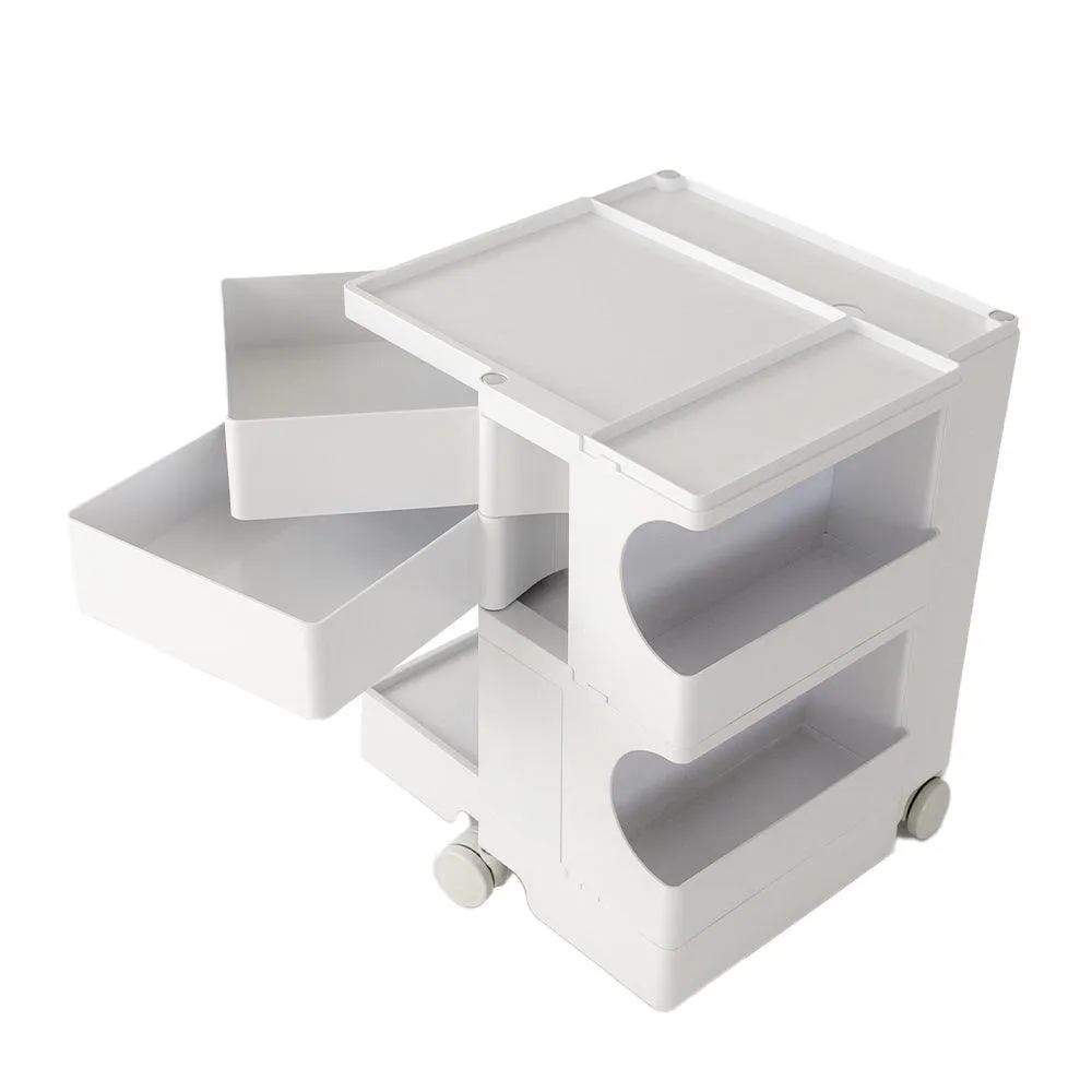 ArtissIn Replica Boby Trolley Storage Drawer Cart Shelf Mobile 3 Tier White