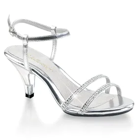 BELLE-316 Silver Metallic Pu/Clear