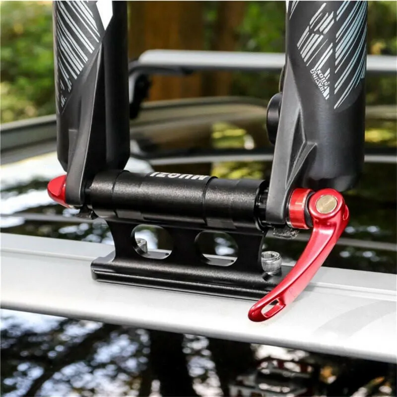 Bike Fork Mount Car Roof Rack Support Quick Release Thru Axle Carrier Road Bicycle Front Fork Block Stand Holder MTB Accessories