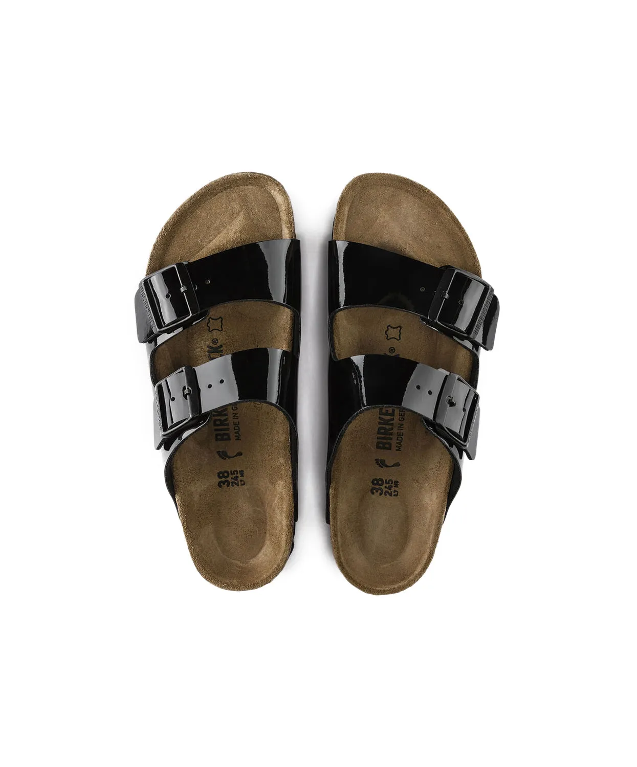 Birkenstock Arizona Birko-Flor Black Patent Sandals