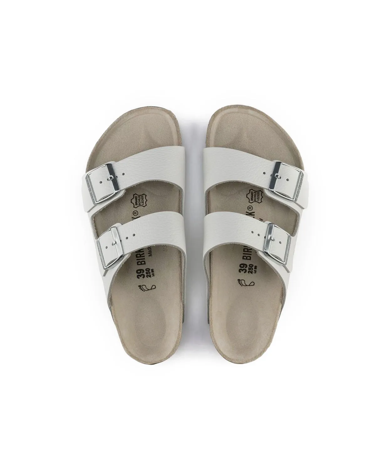 Birkenstock Arizona Leather White Sandals