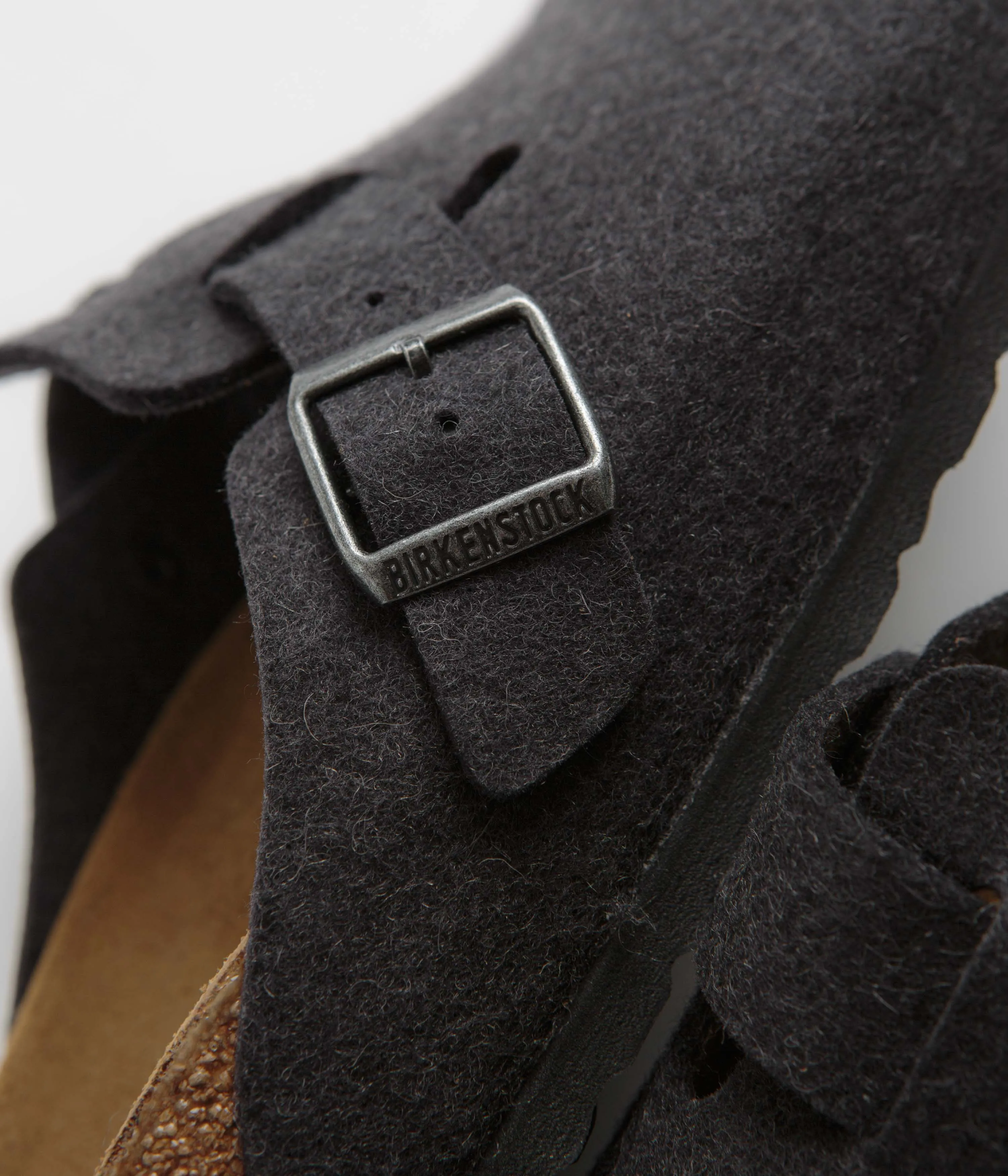 Birkenstock Boston Wool Sandals - Anthracite