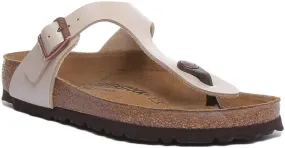 Birkenstock Gizeh In Cream For Women