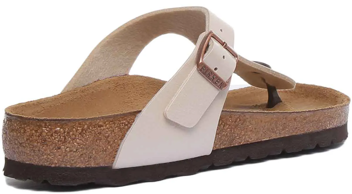 Birkenstock Gizeh In Cream For Women