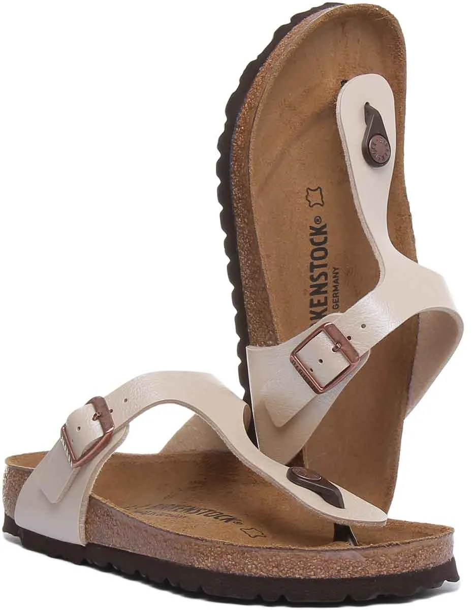 Birkenstock Gizeh In Cream For Women