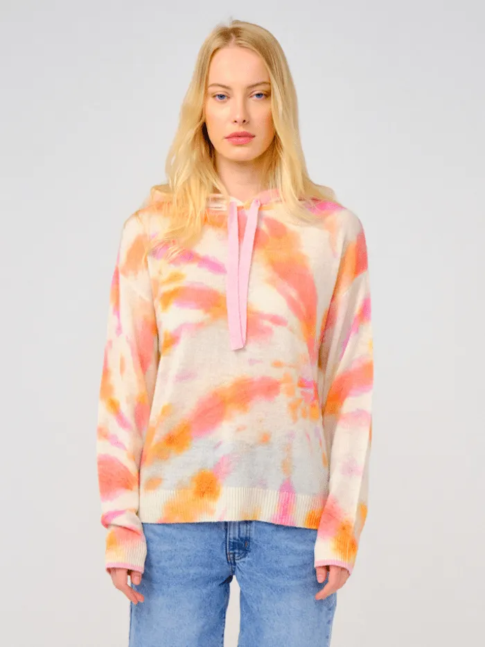 Brodie Cashmere Pink & Orange Tropics Hoodie