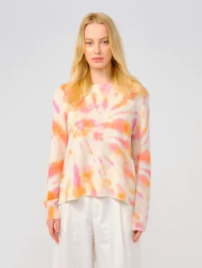 Brodie T Cashmere Pink & Orange Tropics Jumper