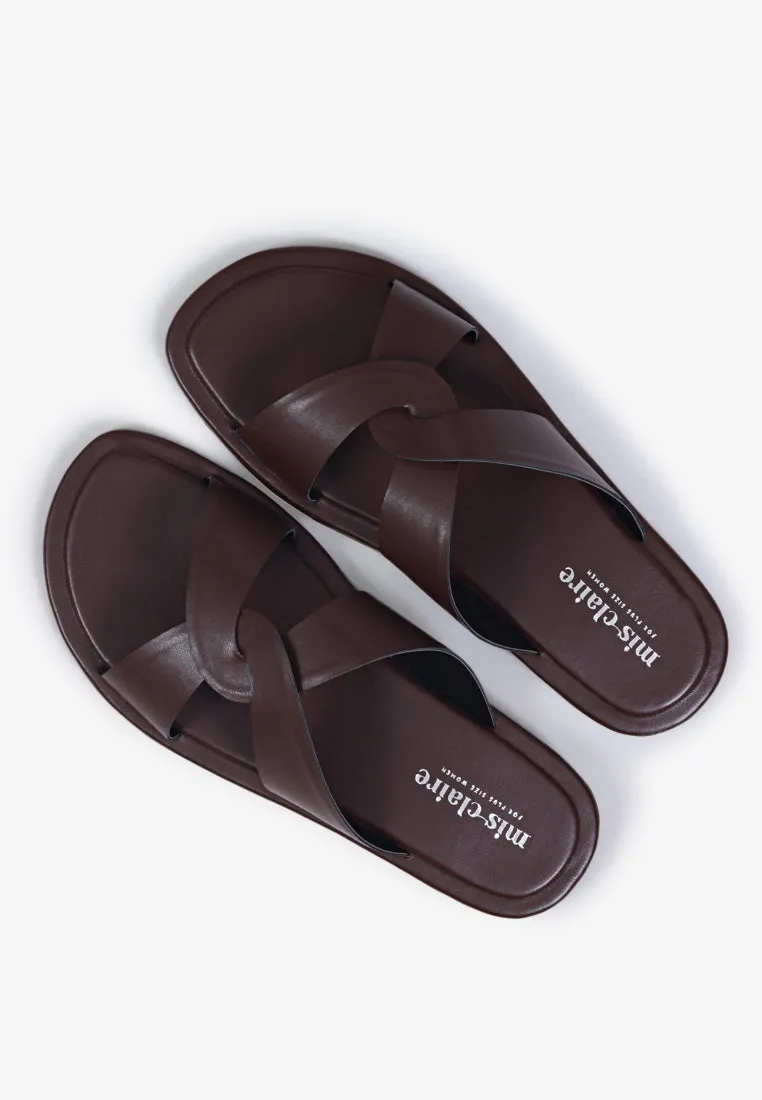 Camden Twist Strap Sandals - Coffee