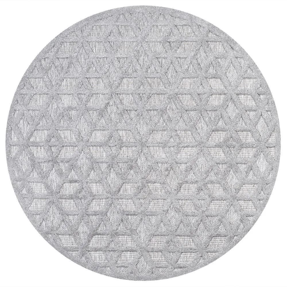 Celia neutral Geometric Indoor/outdoor Area Rug