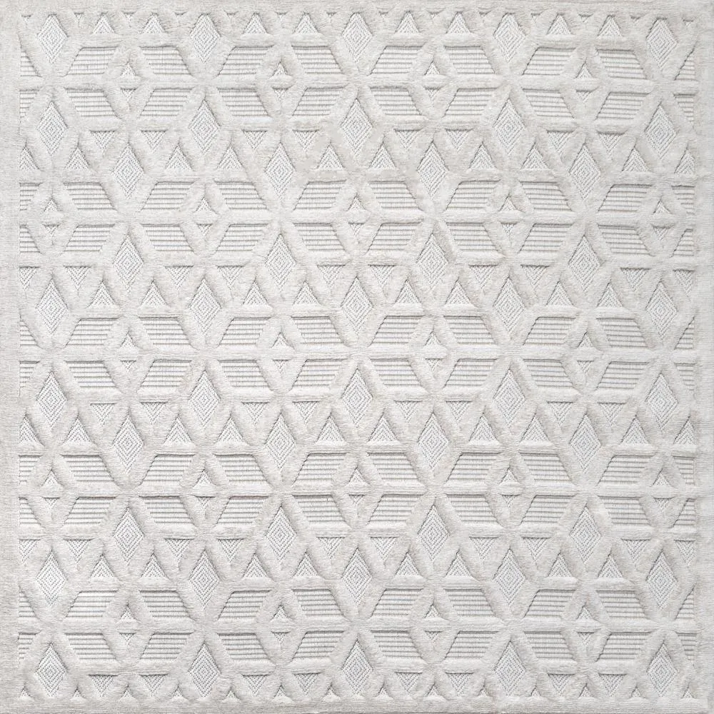 Celia neutral Geometric Indoor/outdoor Area Rug