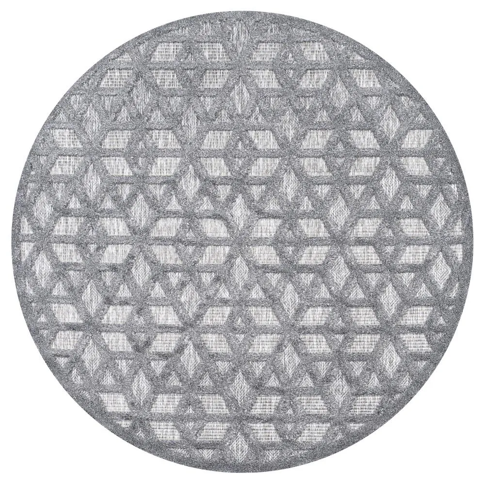 Celia neutral Geometric Indoor/outdoor Area Rug