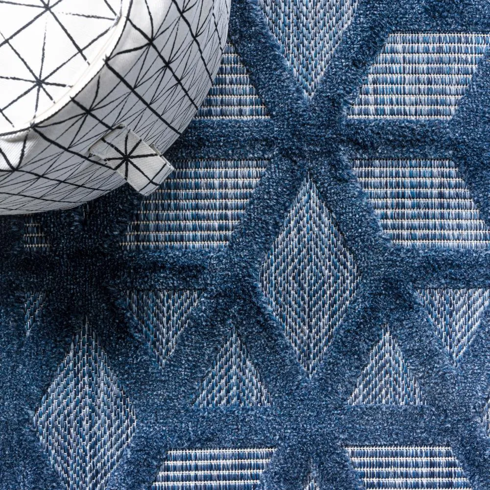 Celia neutral Geometric Indoor/outdoor Area Rug