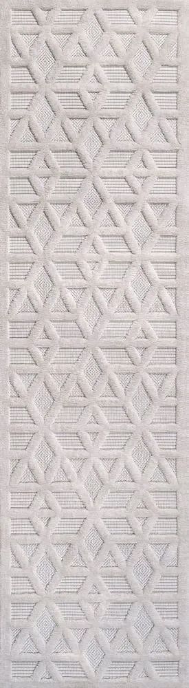 Celia neutral Geometric Indoor/outdoor Area Rug