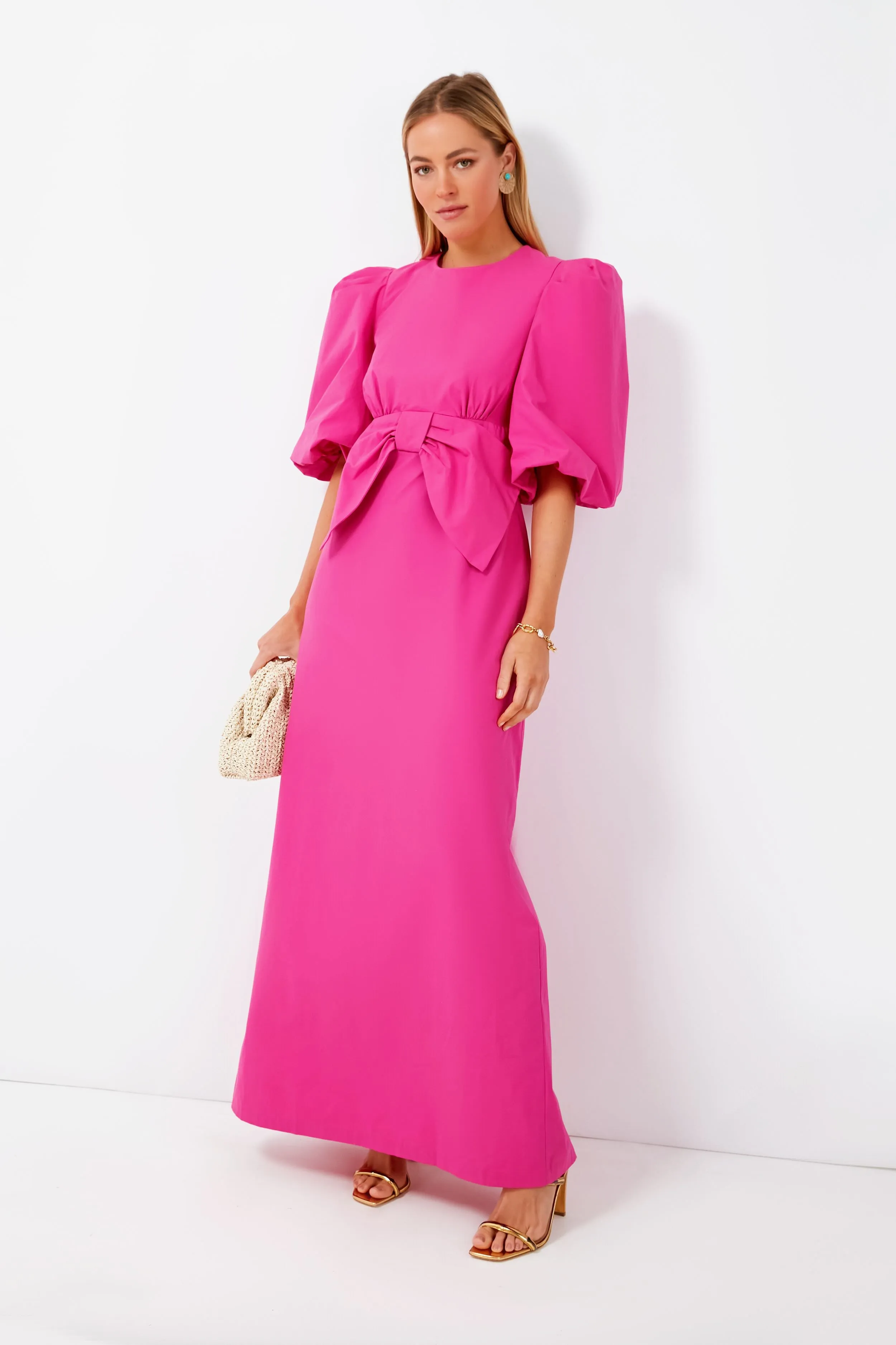 Cherry Bomb Solid Long Dress