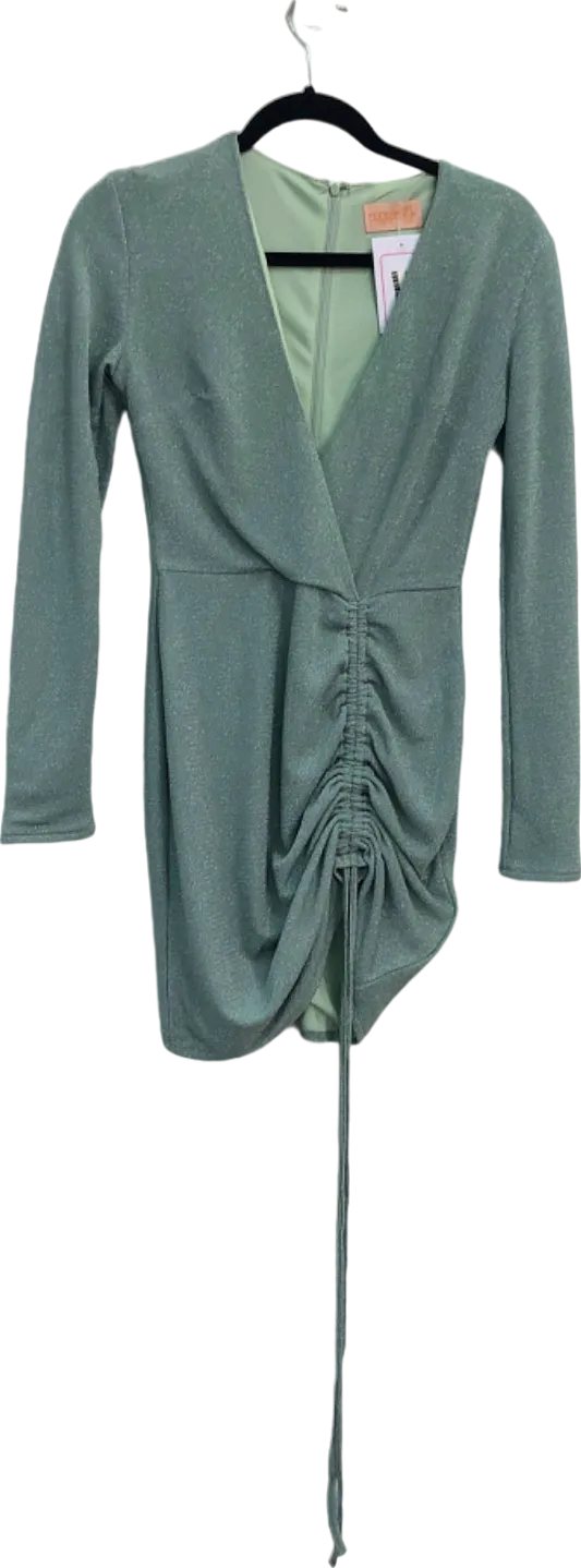 Club L London Mint Green Ruched Dress UK 8