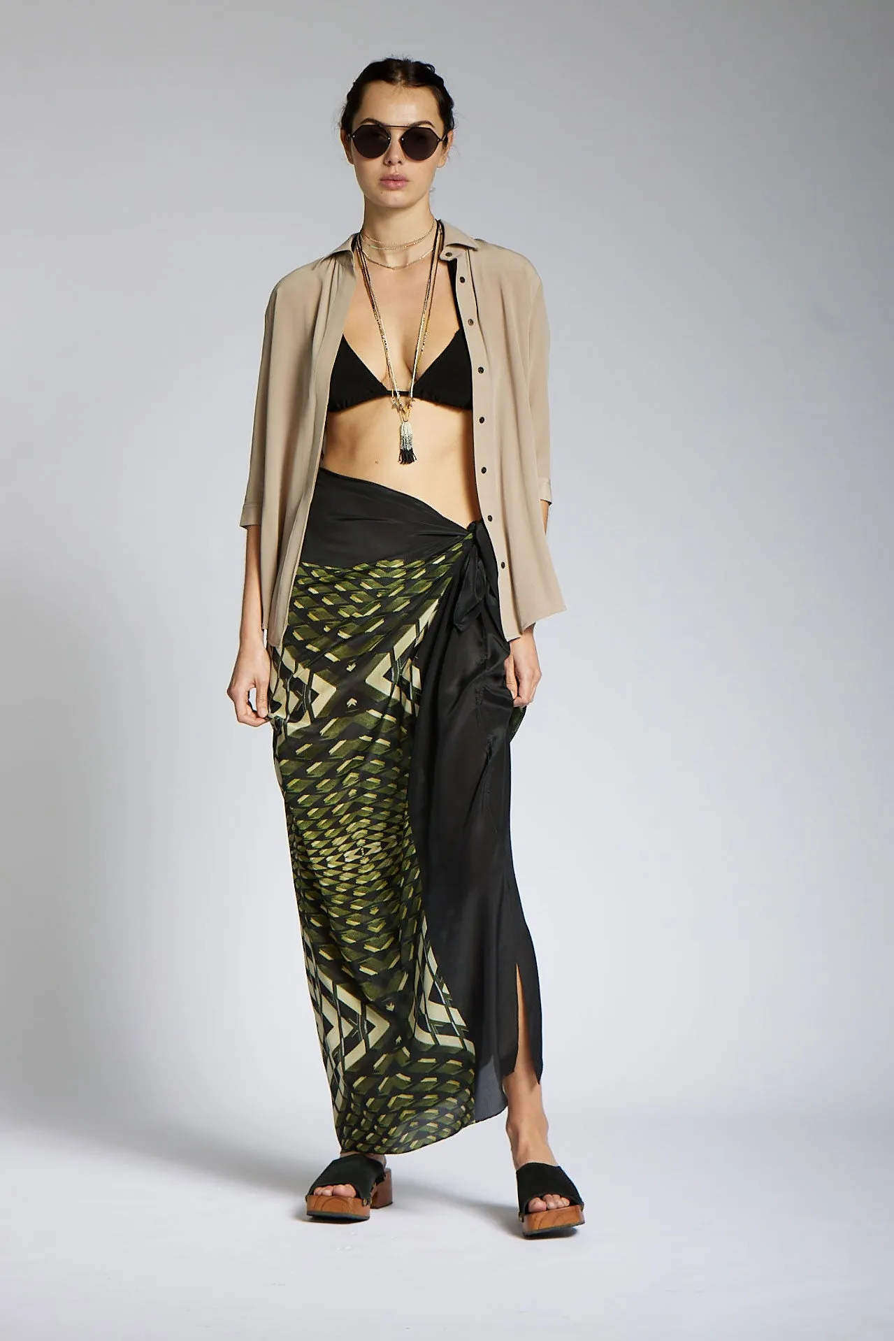 COCKTAIL SARONG SKIRT JUNGLE