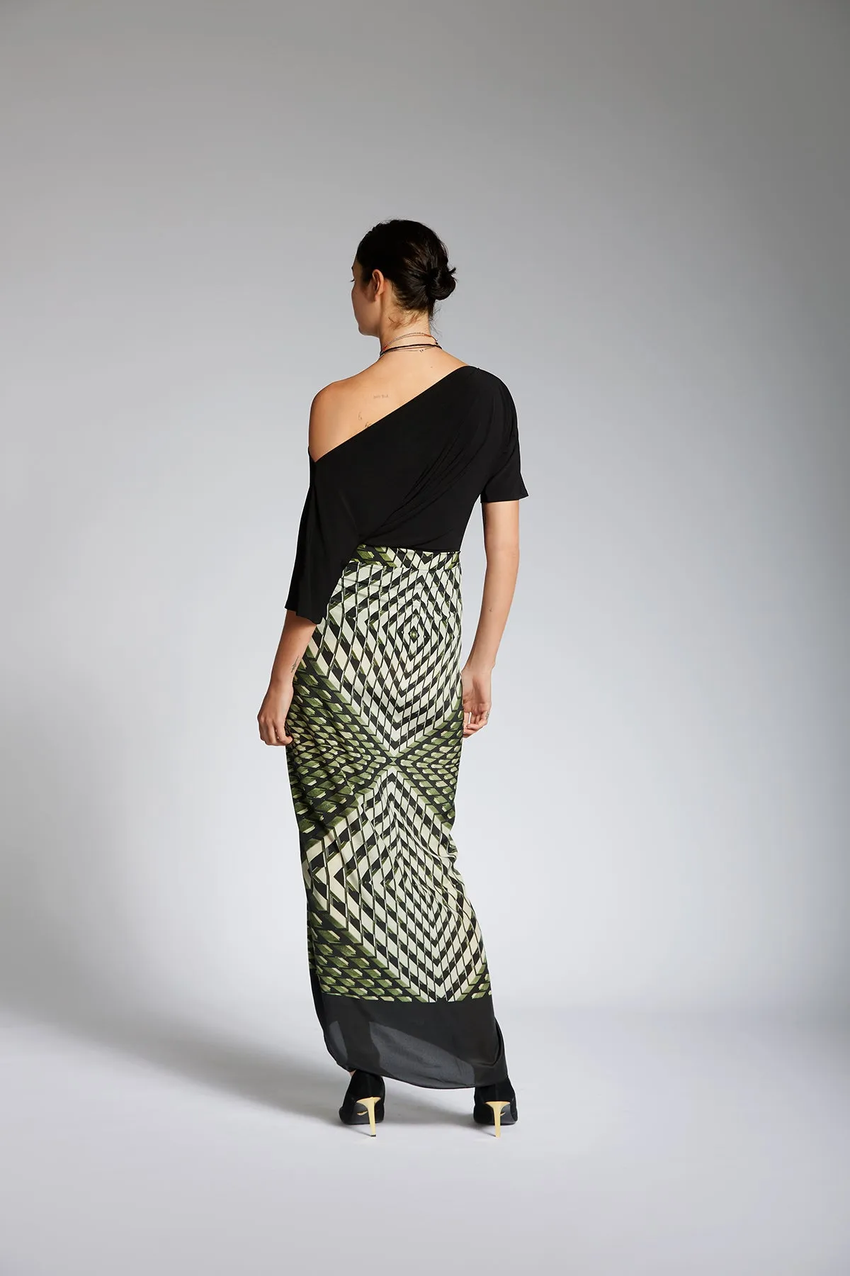 COCKTAIL SARONG SKIRT JUNGLE