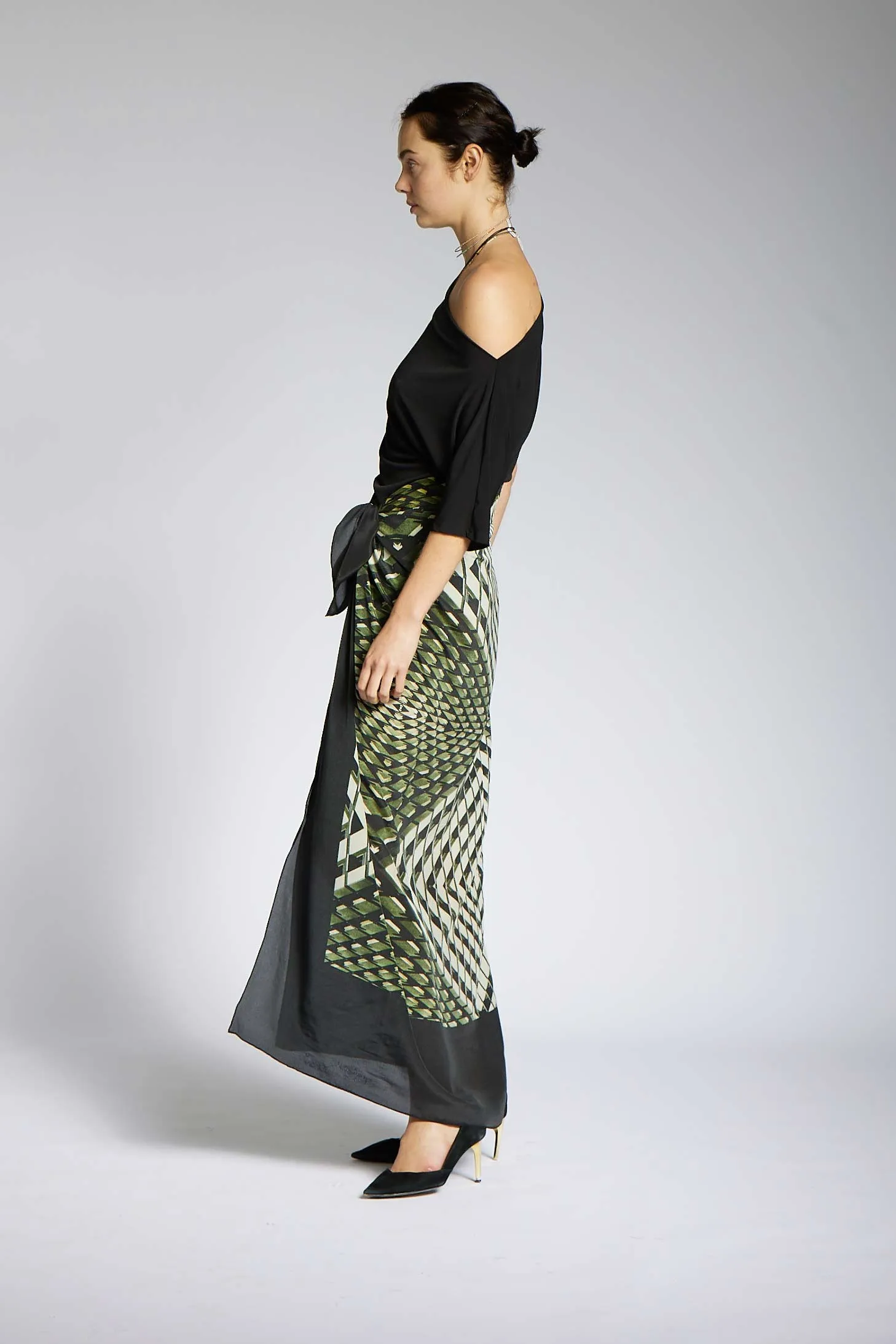 COCKTAIL SARONG SKIRT JUNGLE