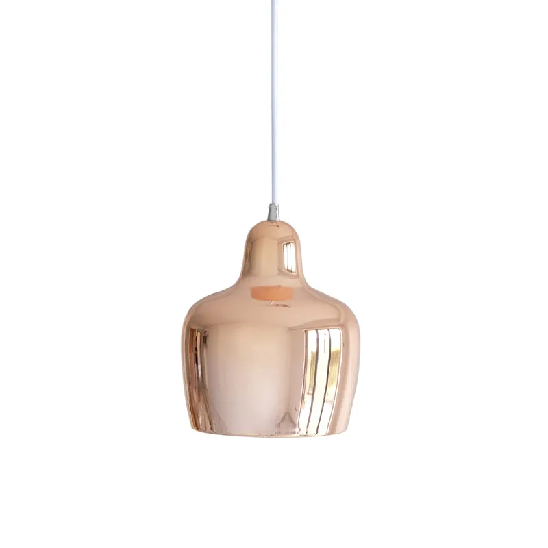 Cowbell Copper Pendant Light