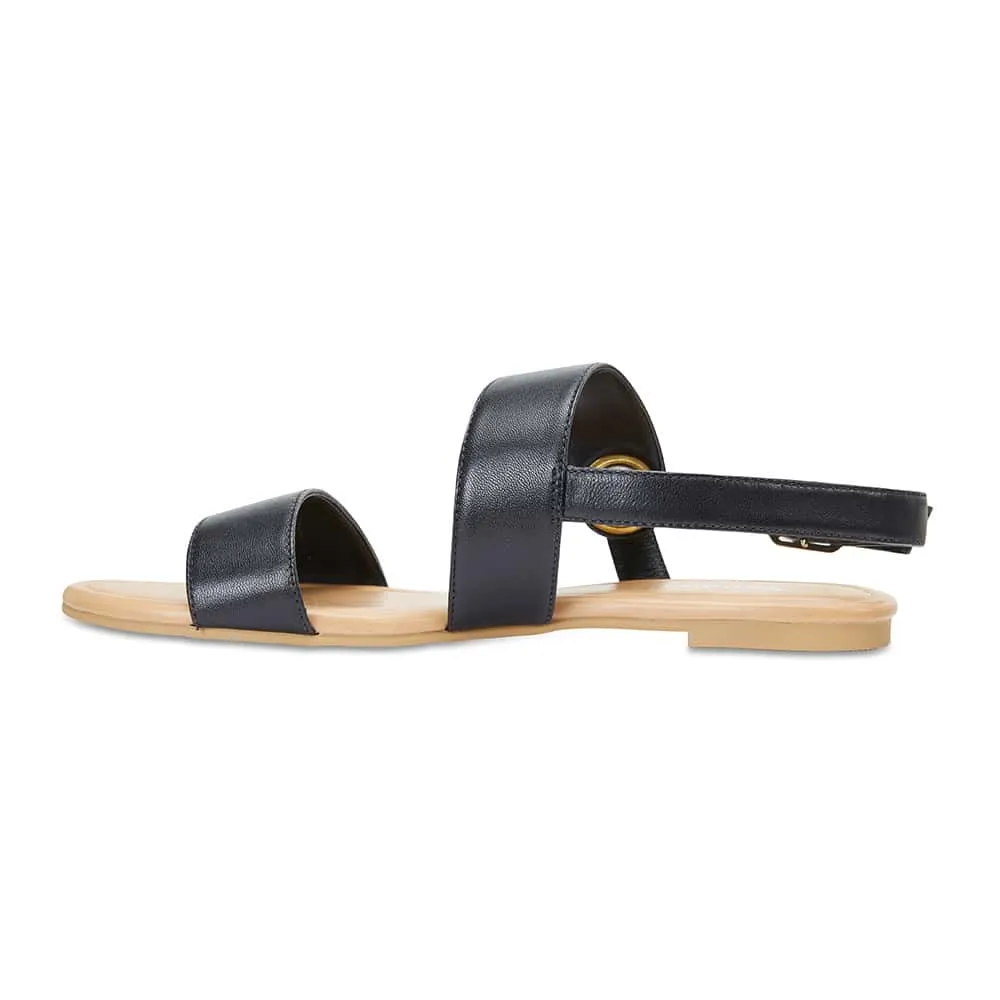 Desire Sandal in Black Leather