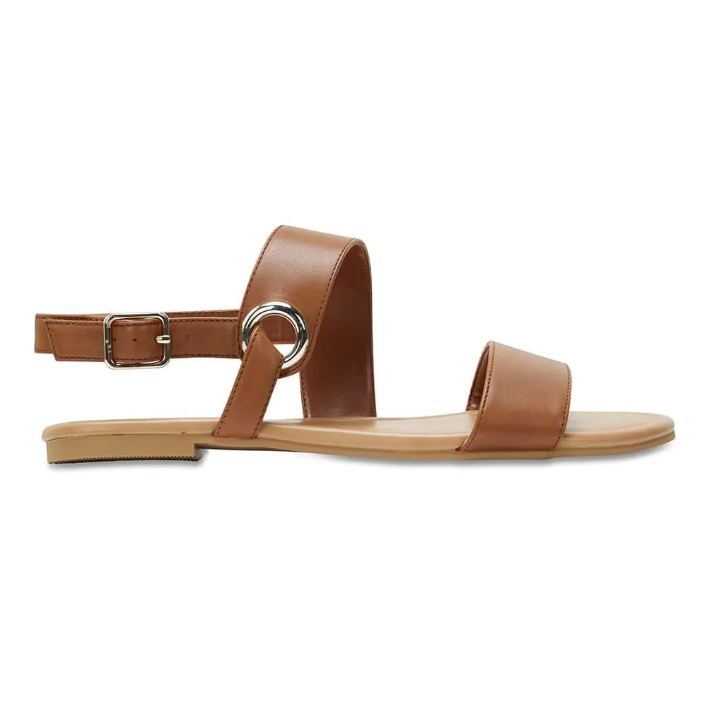 Desire Sandal in Cognac Leather