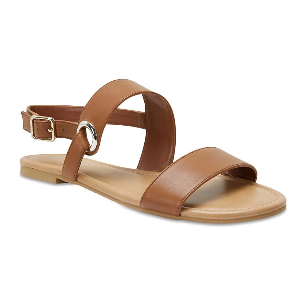 Desire Sandal in Cognac Leather