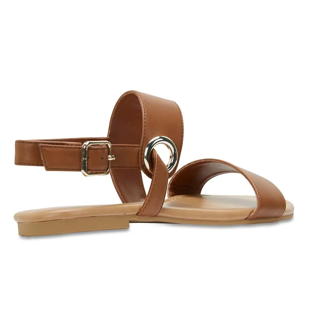 Desire Sandal in Cognac Leather