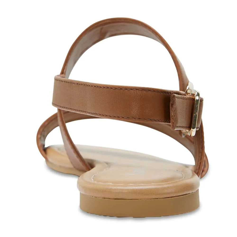 Desire Sandal in Cognac Leather