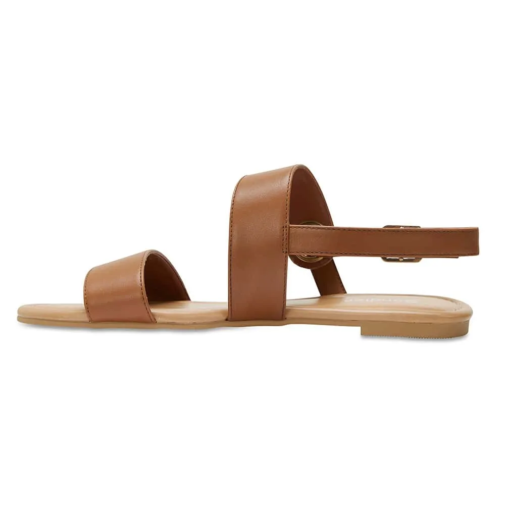 Desire Sandal in Cognac Leather