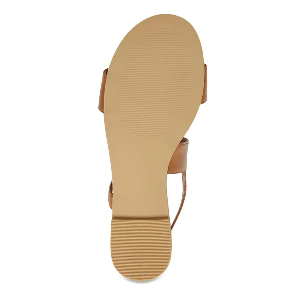 Desire Sandal in Cognac Leather