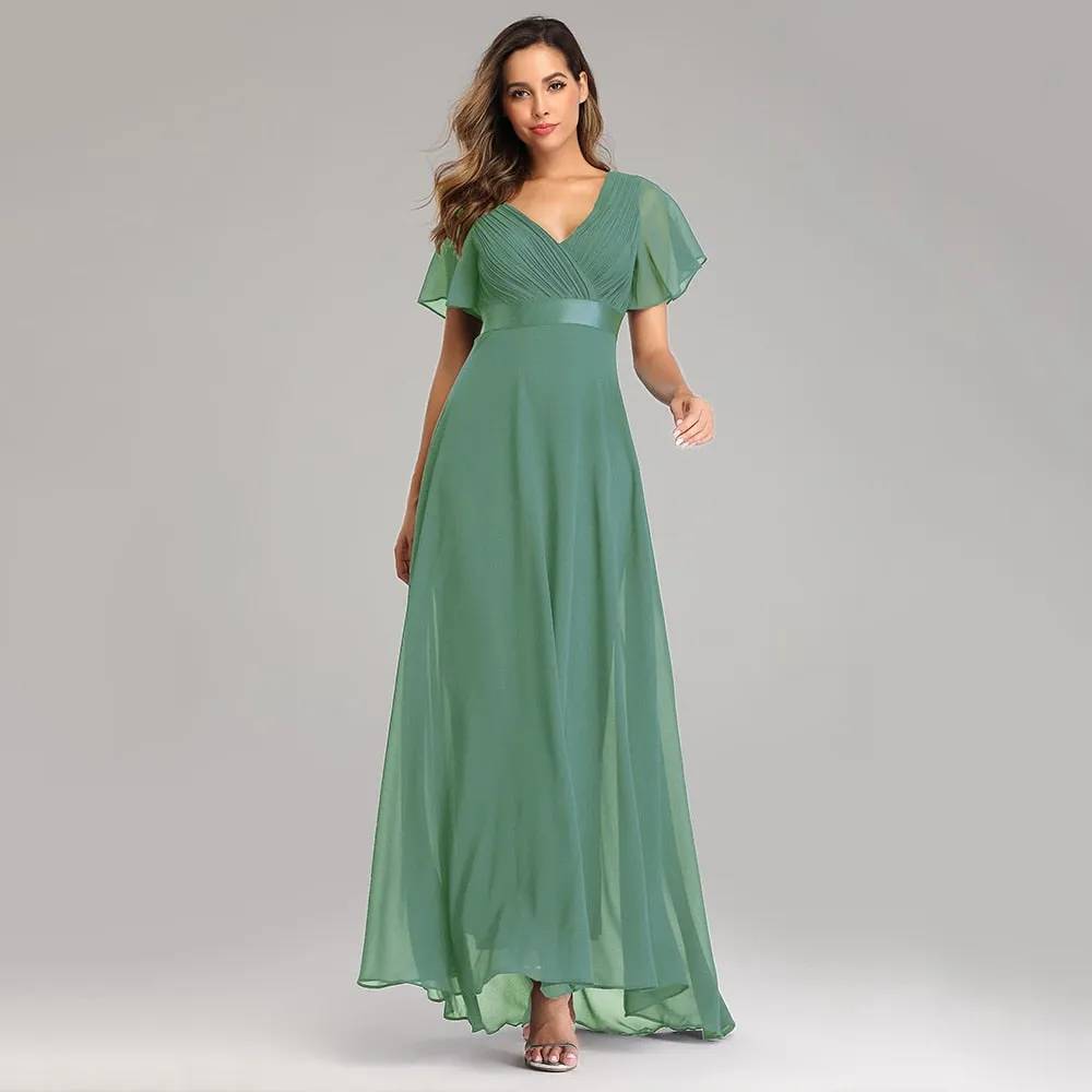 Funki Buys | Dresses | Women's Luxury Chiffon Evening Gown