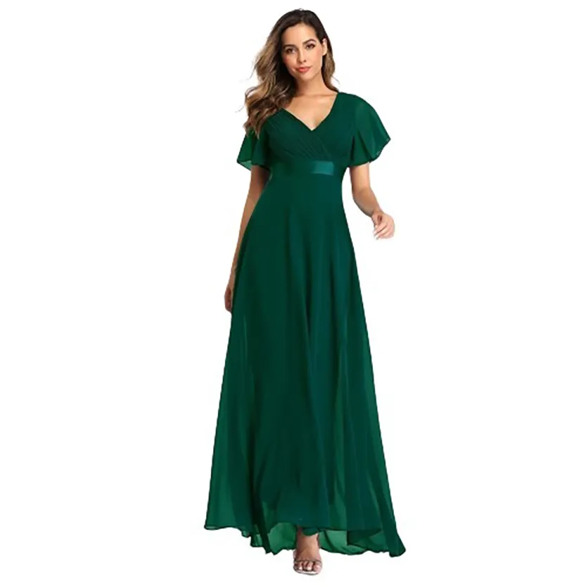 Funki Buys | Dresses | Women's Luxury Chiffon Evening Gown