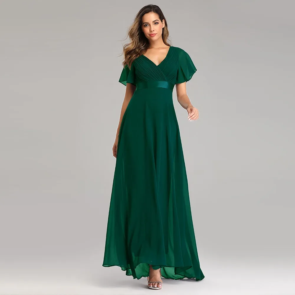 Funki Buys | Dresses | Women's Luxury Chiffon Evening Gown