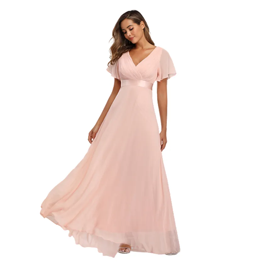 Funki Buys | Dresses | Women's Luxury Chiffon Evening Gown