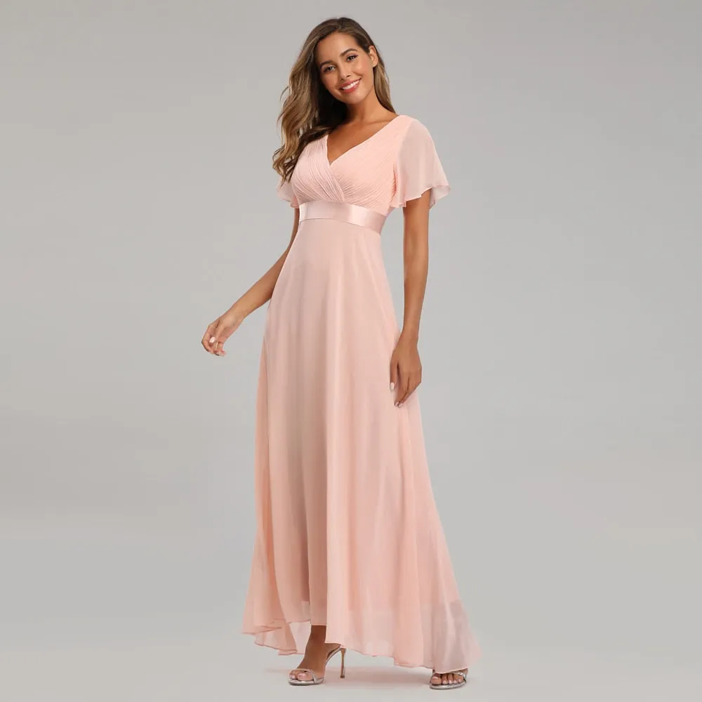 Funki Buys | Dresses | Women's Luxury Chiffon Evening Gown