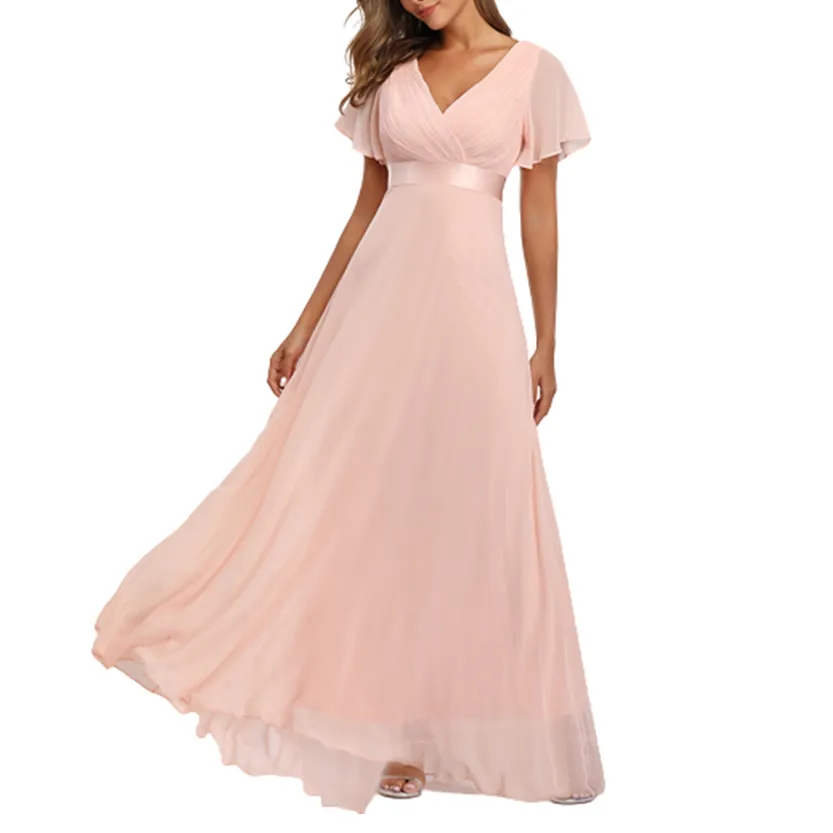 Funki Buys | Dresses | Women's Luxury Chiffon Evening Gown