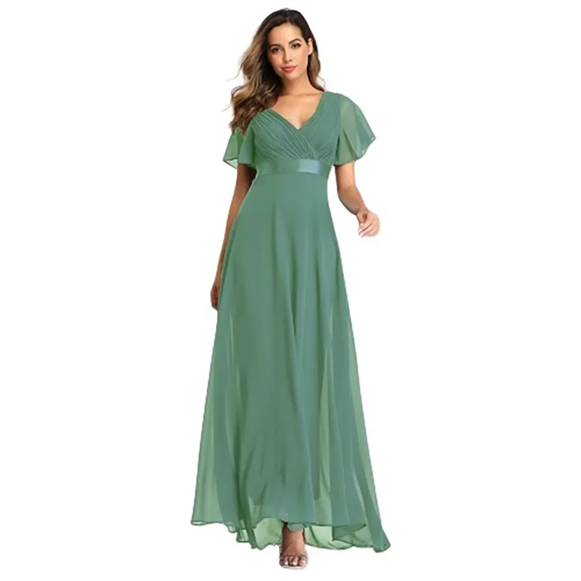 Funki Buys | Dresses | Women's Luxury Chiffon Evening Gown