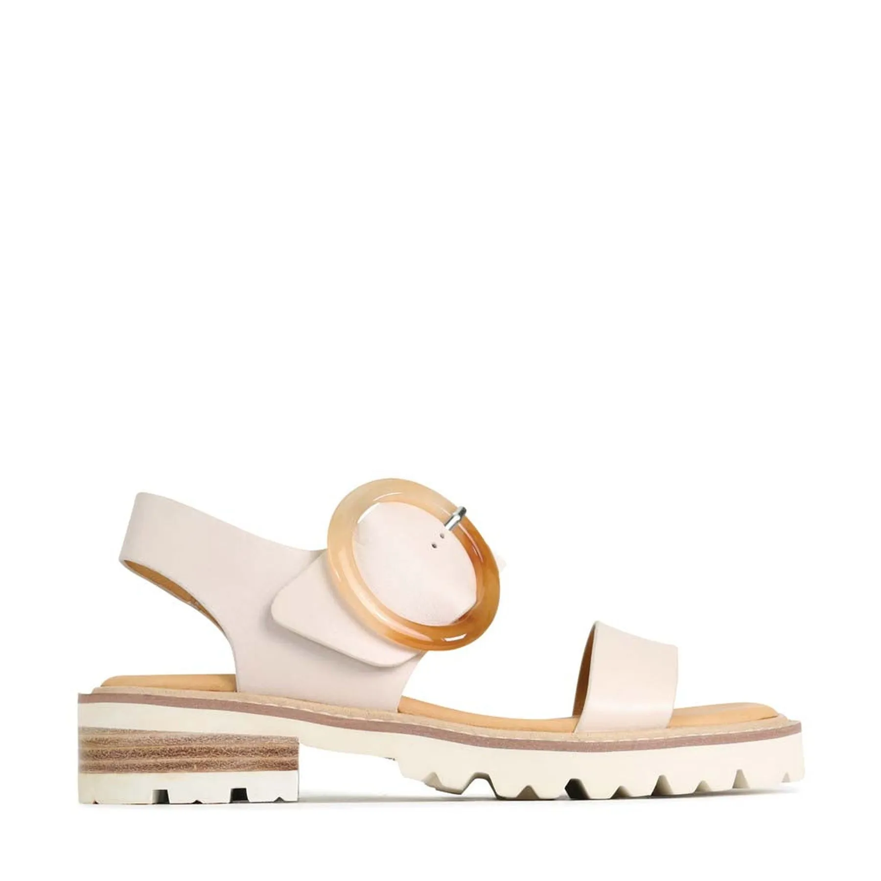 GILDA LEATHER ANKLE STRAP SANDALS