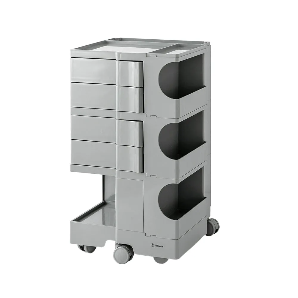 Grey 5-Tier Storage Trolley with Wheels - ArtissIn