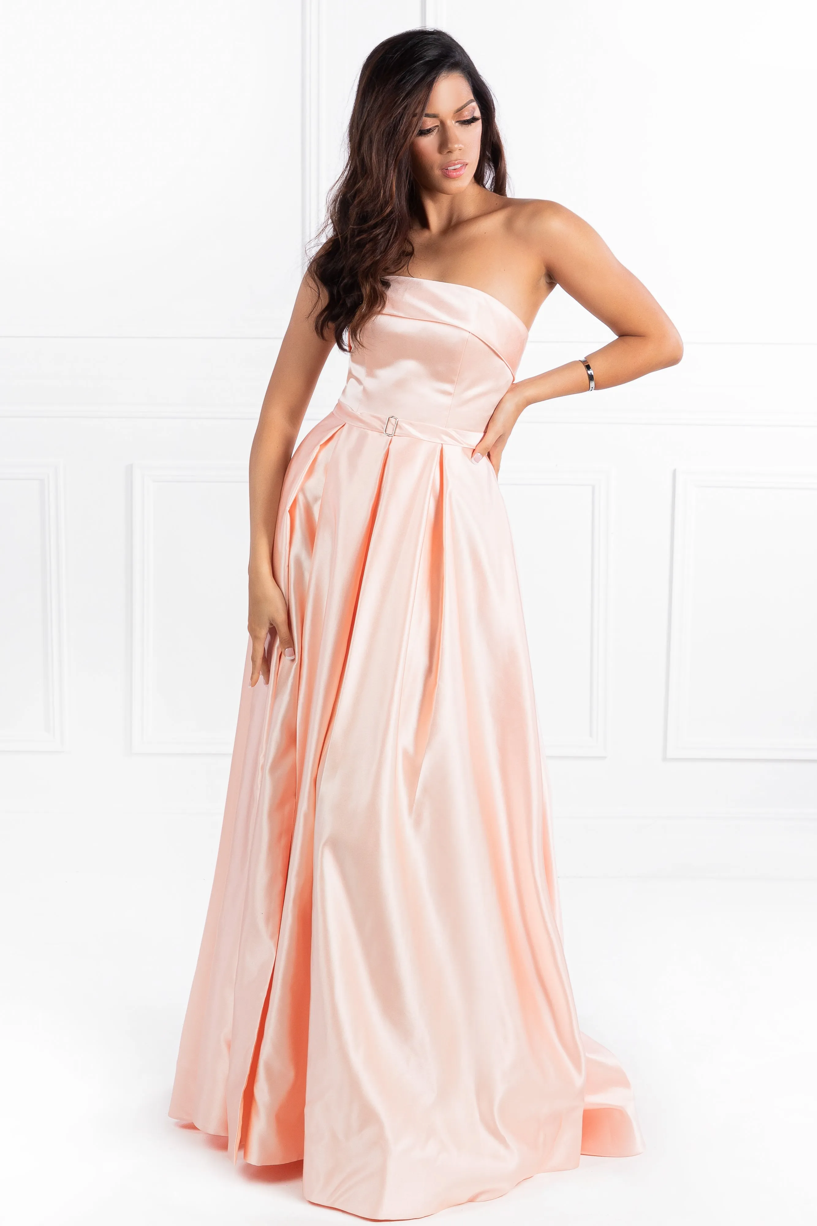 Honey Couture EVIE Strapless Made To Order Formal Gown